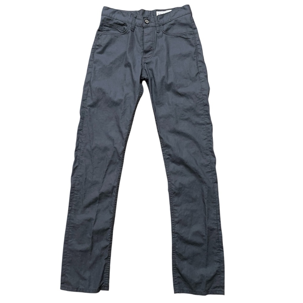 Gustin Pants Mens Size 30 (29) 5-Pockets California Straight Button Fly Gray
